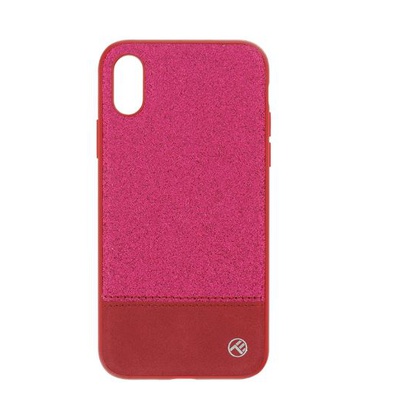  Tellur Cover Synthetic Leather Glitter II for iPhone X/XS pink
