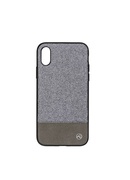  Tellur Cover Synthetic Leather Glitter II for iPhone X/XS silver