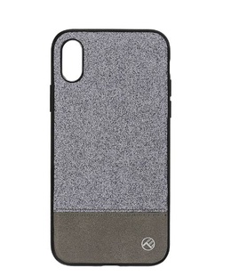  Tellur Cover Synthetic Leather Glitter II for iPhone X/XS silver  Hover