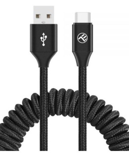  Tellur Data Cable Extendable USB to Type-C 3A 1.8m Black  Hover