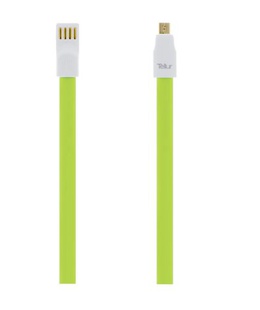  Tellur Data Cable Magnetic USB to Micro USB 1.2m Green  Hover