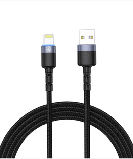  Tellur Data Cable USB to Lightning with LED Light 2m Black  Hover
