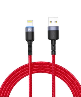  Tellur Data Cable USB to Lightning with LED Light 3A 1.2m Red  Hover
