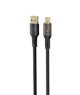  Tellur Data Cable USB to Type-C 3A 100cm Black  Hover
