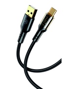  Tellur Data Cable USB to Type-C 3A 100cm Black Hover