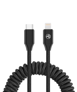  Tellur Extendable USB-C to Lightning Cable PD27W up to 1.8m Black  Hover