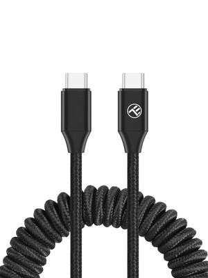  Tellur Extendable USB-C to USB-C Cable PD60W up to 1.8m Black  Hover