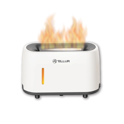  Tellur Flame aroma diffuser 240ml, 12 hours, remote control, white