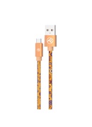  Tellur Graffiti USB to Type-C Cable 3A 1m Orange