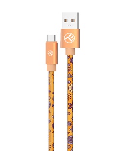  Tellur Graffiti USB to Type-C Cable 3A 1m Orange  Hover