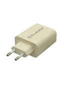  Tellur Green 38W dual port charger Type-C PD20W + USB QC3.0, cream