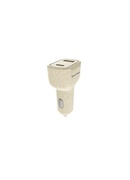  Tellur Green car charger, 36W, 6A (PD18W + QC3.0) cream