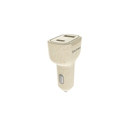  Tellur Green car charger, 36W, 6A (PD18W + QC3.0) cream