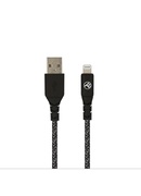  Tellur Green Data cable USB to Lightning 2.4A 1m nylon black