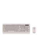  Tellur Green Wireless Keyboard and Mouse Nano Recever Creame