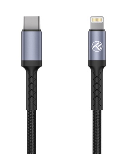  Tellur Lightning to Type-C Cable 3A PD30W 2m Nylon Black  Hover