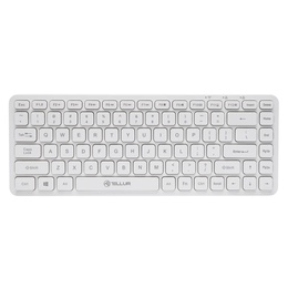 Tastatūra Tellur Mini Wireless Keyboard White