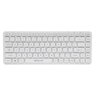 Tastatūra Tellur Mini Wireless Keyboard White