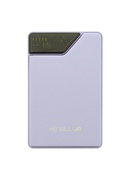  Tellur Power Bank 10000mAh, USB-C + Lightning cables built-in  purple Hover