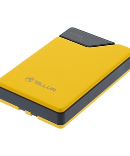  Tellur Power Bank 10000mAh, USB-C + Lightning cables built-in  yellow  Hover