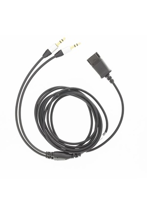 Tellur QD to 2 x Jack 3.5mm Adapter Cable 2.2m Black  Hover