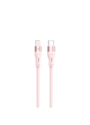  Tellur Silicone Type-C to Lightning Cable PD30W 1m Pink