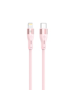  Tellur Silicone Type-C to Lightning Cable PD30W 1m Pink  Hover