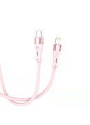  Tellur Silicone Type-C to Lightning Cable PD30W 1m Pink Hover