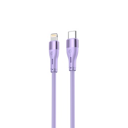  Tellur Silicone Type-C to Lightning Cable PD30W 1m Purple
