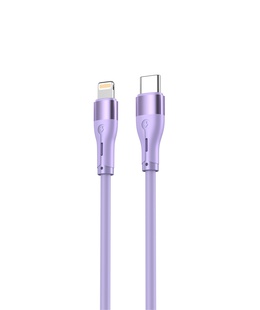  Tellur Silicone Type-C to Lightning Cable PD30W 1m Purple  Hover