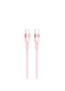  Tellur Silicone Type-C to Type-C Cable PD60W 1m Pink