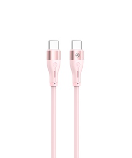  Tellur Silicone Type-C to Type-C Cable PD60W 1m Pink  Hover