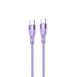  Tellur Silicone Type-C to Type-C Cable PD60W 1m Purple