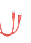  Tellur Silicone Type-C to Type-C Cable PD60W 1m Red Hover