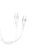  Tellur Silicone Type-C to Type-C Cable PD60W 1m White Hover