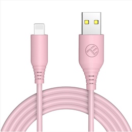  Tellur Silicone USB to Lightning Cable 3A 1m Pink