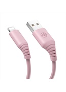  Tellur Silicone USB to Lightning Cable 3A 1m Pink Hover