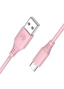  Tellur Silicone USB to Type-C Cable 3A 1m Pink Hover