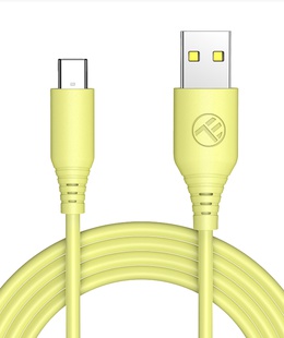  Tellur Silicone USB to Type-C Cable 3A 1m Yellow  Hover