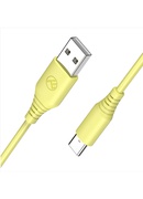  Tellur Silicone USB to Type-C Cable 3A 1m Yellow Hover