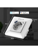  Tellur Smart WiFi Wall Plug 3600W 16A, PD20W, USB 18W, energy reading, white Hover