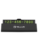  Tellur Temporary Car Parking Phone Number Card Black