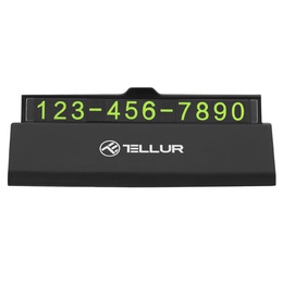  Tellur Temporary Car Parking Phone Number Card Black