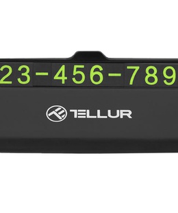  Tellur Temporary Car Parking Phone Number Card Black  Hover