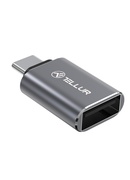  Tellur USB-C to USB-A M/F Adapter 10Gbps, 3A Aluminum Alloy