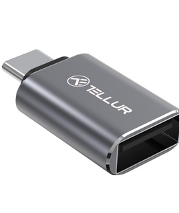  Tellur USB-C to USB-A M/F Adapter 10Gbps, 3A Aluminum Alloy  Hover