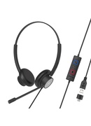 Austiņas Tellur Voice 320 Wired Headset Binaural Black Hover