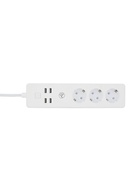  Tellur WiFi Power Strip, 3 Outlets, 4*USB 4A, 2200W, 10A, 1.8m Hover