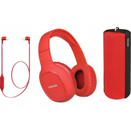 Austiņas Toshiba Triple Pack HSP-3P19-II red