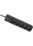 Tracer 46975 PowerGuard 1.8m Black (5 Outlets)